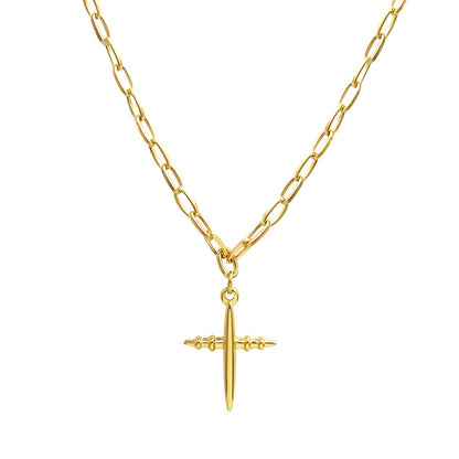 18K Gold Plated Cross Necklace