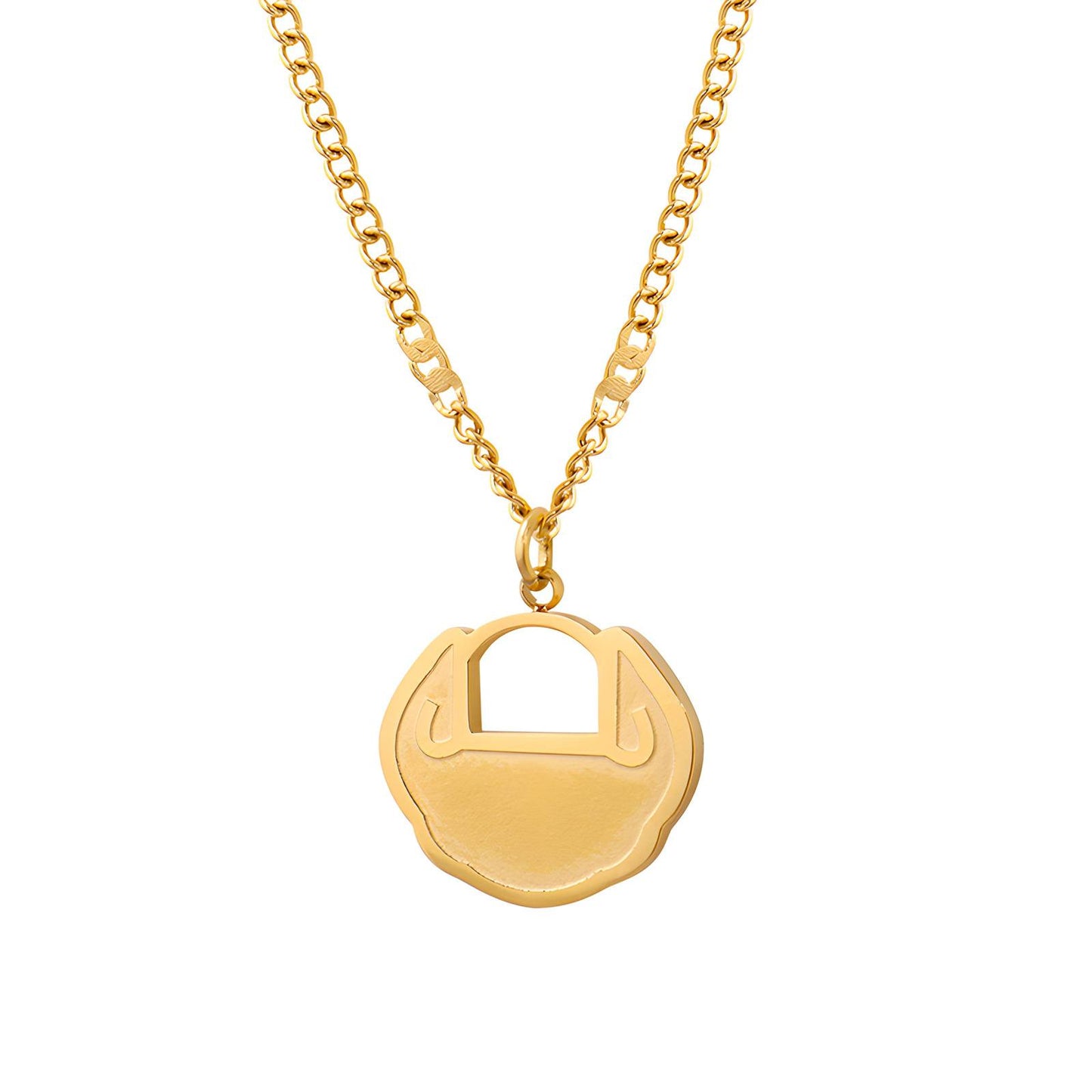 18K gold plated Stainless steel necklace, Intensity