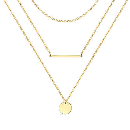 18K gold plated Stainless steel necklace, Intensity