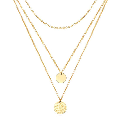 18K gold plated Stainless steel necklace, Intensity