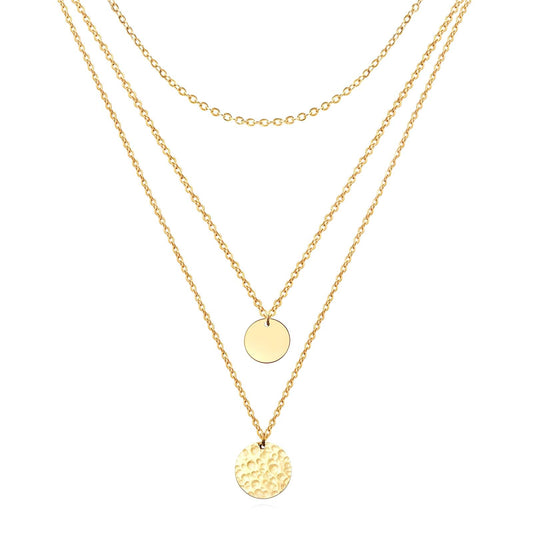 18K gold plated Stainless steel necklace, Intensity