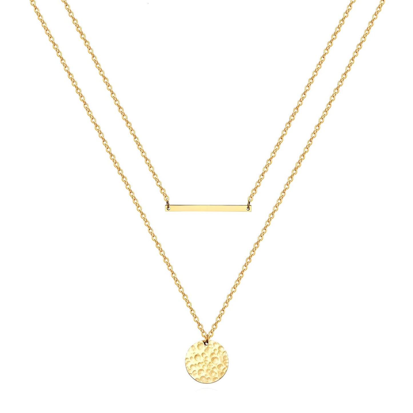 18K gold plated Stainless steel necklace, Intensity