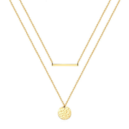 18K gold plated Stainless steel necklace, Intensity