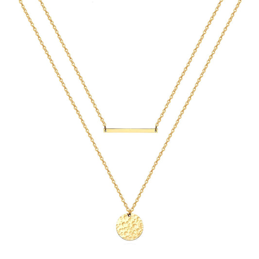 18K gold plated Stainless steel necklace, Intensity