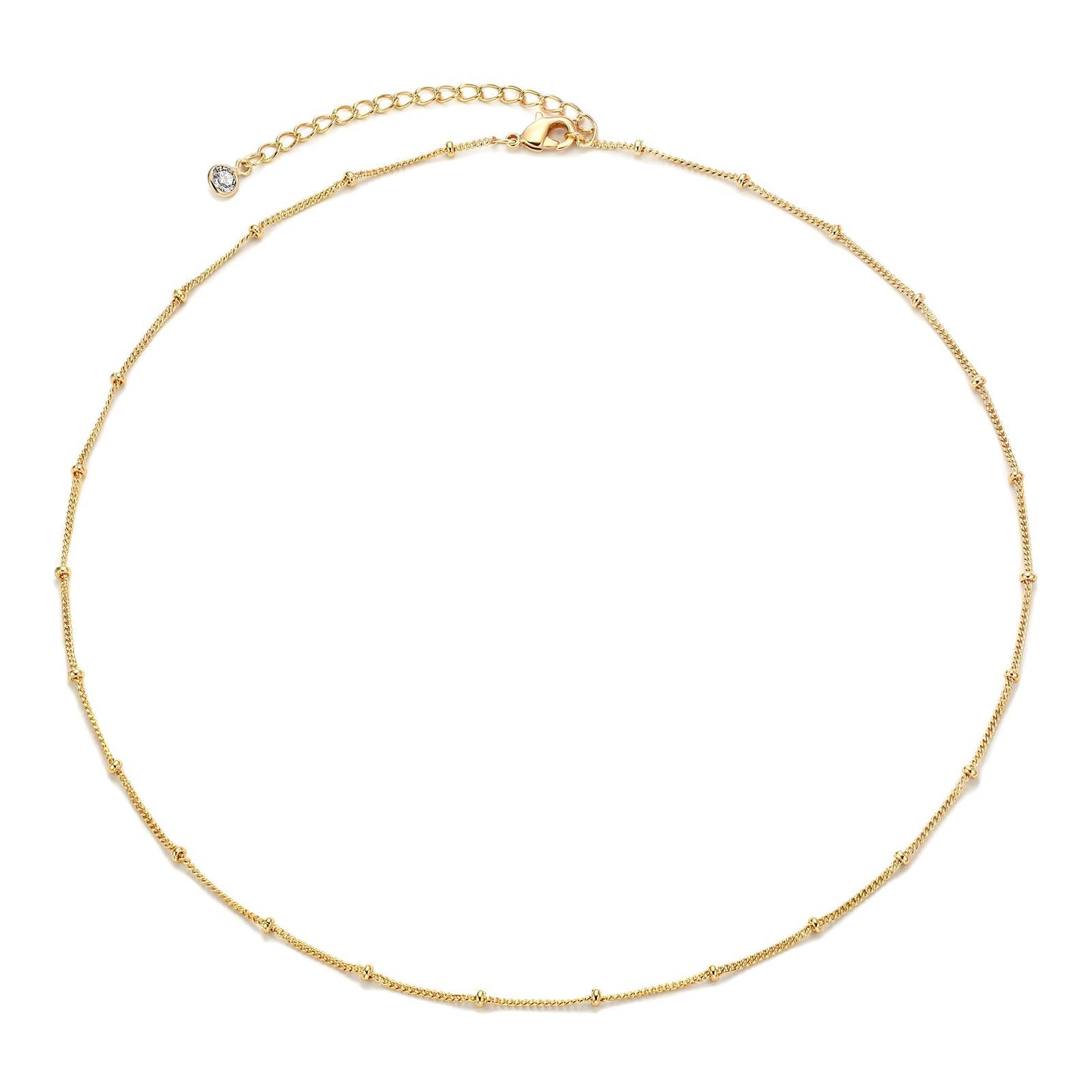 18K gold plated Stainless steel necklace, Intensity