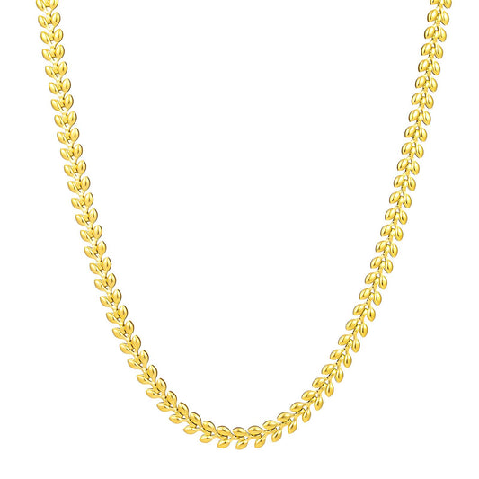 18K gold plated Stainless steel necklace, Intensity