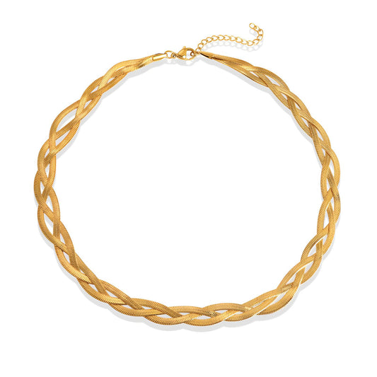 18K gold plated Stainless steel necklace, Intensity