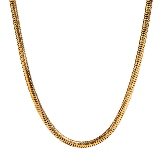 18K gold plated Stainless steel necklace, Intensity