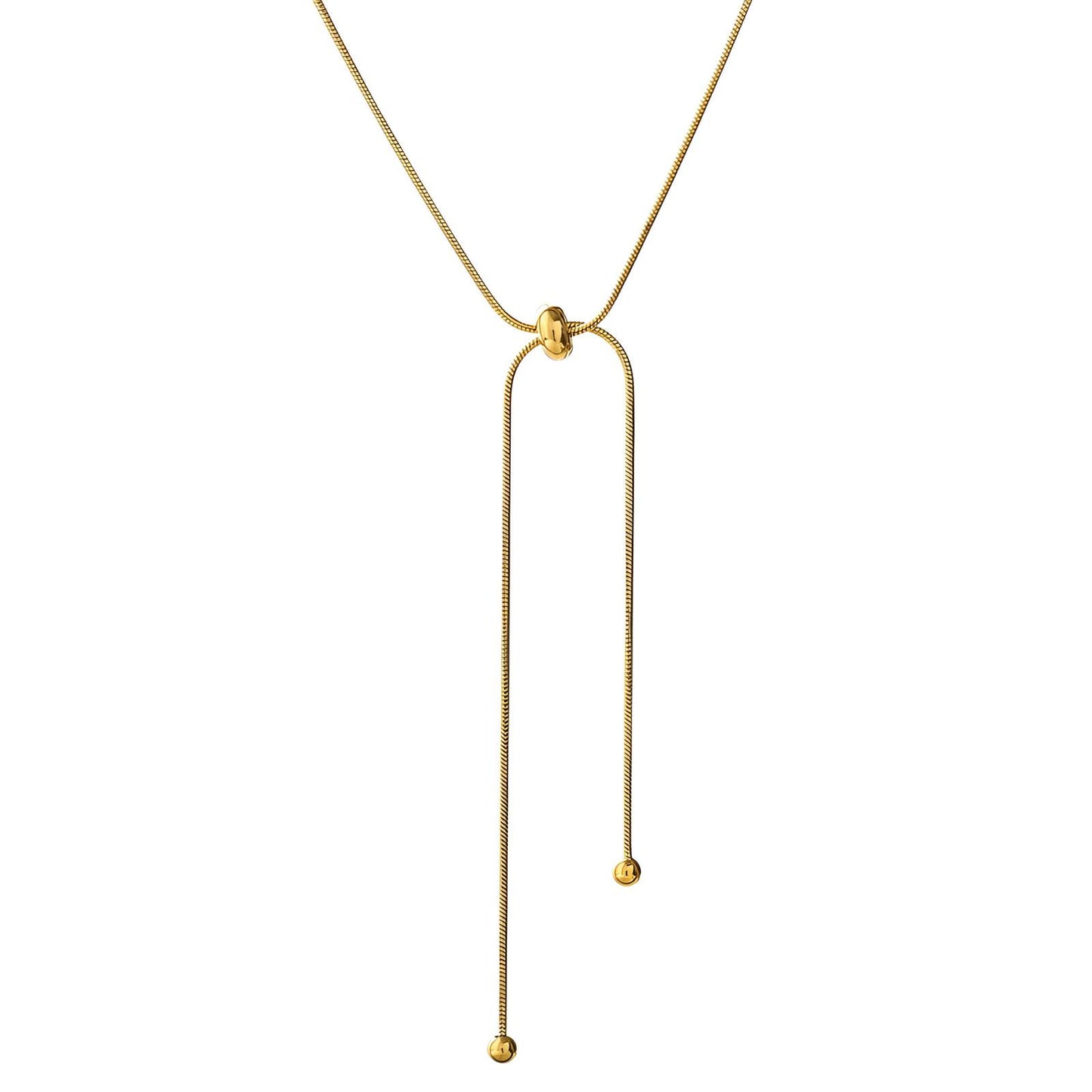 18K gold plated Stainless steel necklace, Intensity