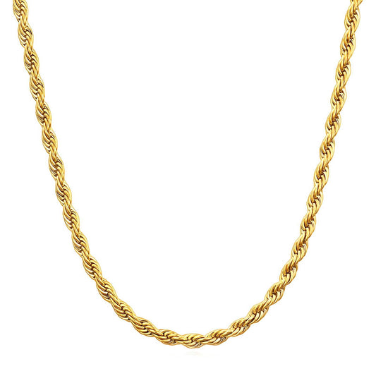 18K gold plated Stainless steel necklace, Intensity