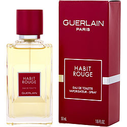 Habit Rouge By Guerlain Edt Spray 1.7 Oz (new Packaging)