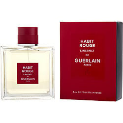 Habit Rouge L'instinct By Guerlain Edt Intense Spray 3.4 Oz