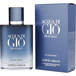 Acqua Di Gio Profondo By Giorgio Armani Eau De Parfum Spray Refillable 1.7 Oz